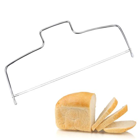 Adjustable Height Cake Slicer Stainless Steel 8 Scales Double-Line Cutting Tool Corrosion