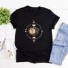 Mystic Moon and Sun Tshirt Mystical Moon Phase Shirt Women T-shirts Boho Vintage Moon T Shirt Spiritual T-Shirt Women Clothes
