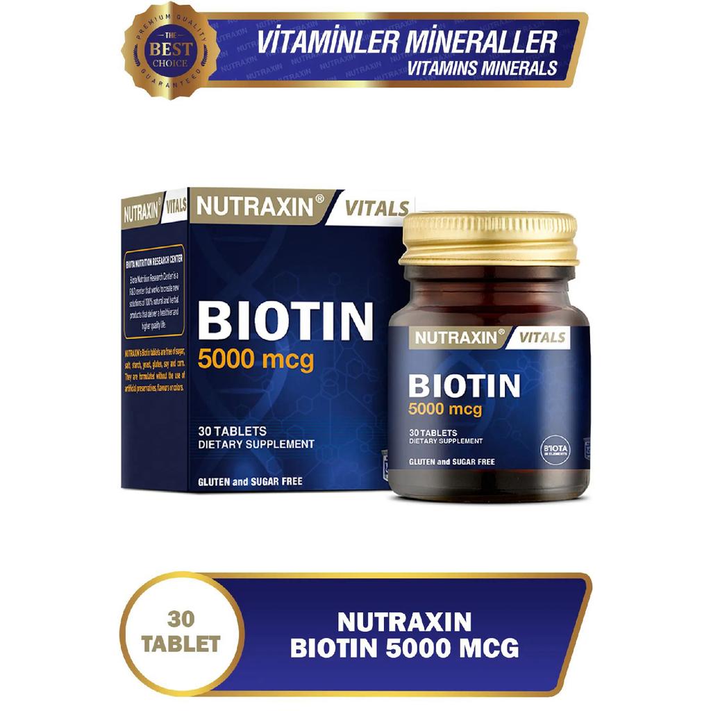 Biotin 5000 Mcg 30 Tablets