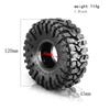Remote Control Crawler Rubber Car Tires 1.9inch 120*45mm 4pcs Replacement for TRAX4 RC4WD D90 Axial