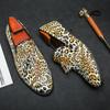 2024 Luxury Mens Leather Shoes Fashion Fringed Leopard Loafers Slip-on Party Casual Shoes for Men Large Size 38-46 Free Shipping