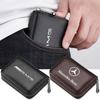 Leather Car Driver's License ID Card Bank Card Wallet Car Styling For Mercedes Benz AMG GLE GLC W205 W206 W203 W204 W210 W212 Auto Accessories