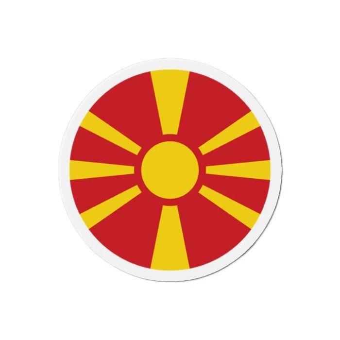 Aimant Rond - Multicolore - Macédoine Du Nord - 9 Cm - 50 Pièces - Résine Synthétique