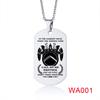 In the Darkest Hour When Demons Come Brothers Dog Tags for Men Stainless Steel Pendant BFF Necklaces Fraternal Gift