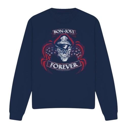 Bon Jovi Unisex Adult Forever Skull Sweatshirt