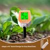 Yieryi 6-in-1 Soil Tester PH EC Moisture Sunlight Air Humidity Temp High Accuracy Conductivity PH Meter for Gardening Farming