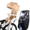 CZEAR Bicycle Child Seat Rain Cover for Rear and Cold Weather Protection Kids' Seats, Spacious, Thick, Durable, (Black, Included)