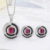 Jewelry Set, Stud Earrings, Necklace, Light Luxury And High-End Buccellati Style, Black Agate, Rubilai, Women'S Style