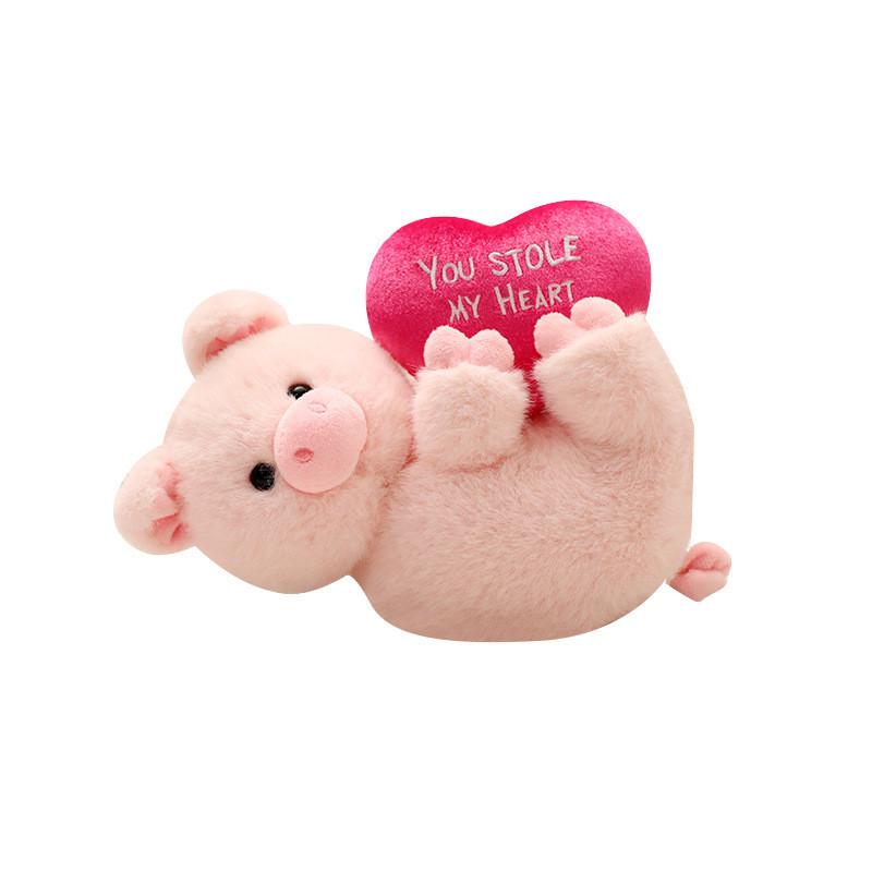 Pig Steal Heart Elephant Plush Toy Animal Stuffed Doll Cartoon Decoration Gift