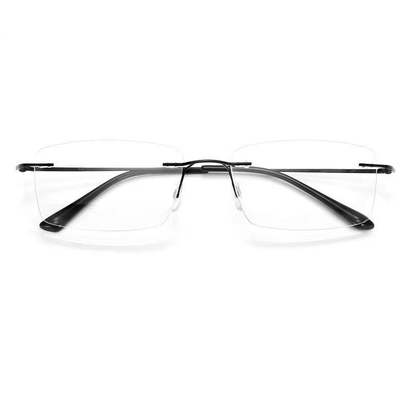 Очки с защитой от синего света Женские безободковые очки для близорукости Модные одинаковые ультралегкие оправы для очков с плоскими линзами