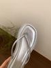 Wedge Heel Heightened Pinch Flip-flops Fairy Shoes 2025 New Summer Outer Wear Holiday Thick-soled Sandals
