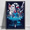Japan Anime Princess Mononoke Canvas Painting Posters and Prints Wall Art Pictures for Living Room Cuadros Home Decoration No Frame