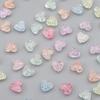 Colorful Acrylic Small Peach Heart Burst Flower Beads Cracked Beads Loose Beads Handmade DIY Hand String Beads Bracelet Accessories Materials
