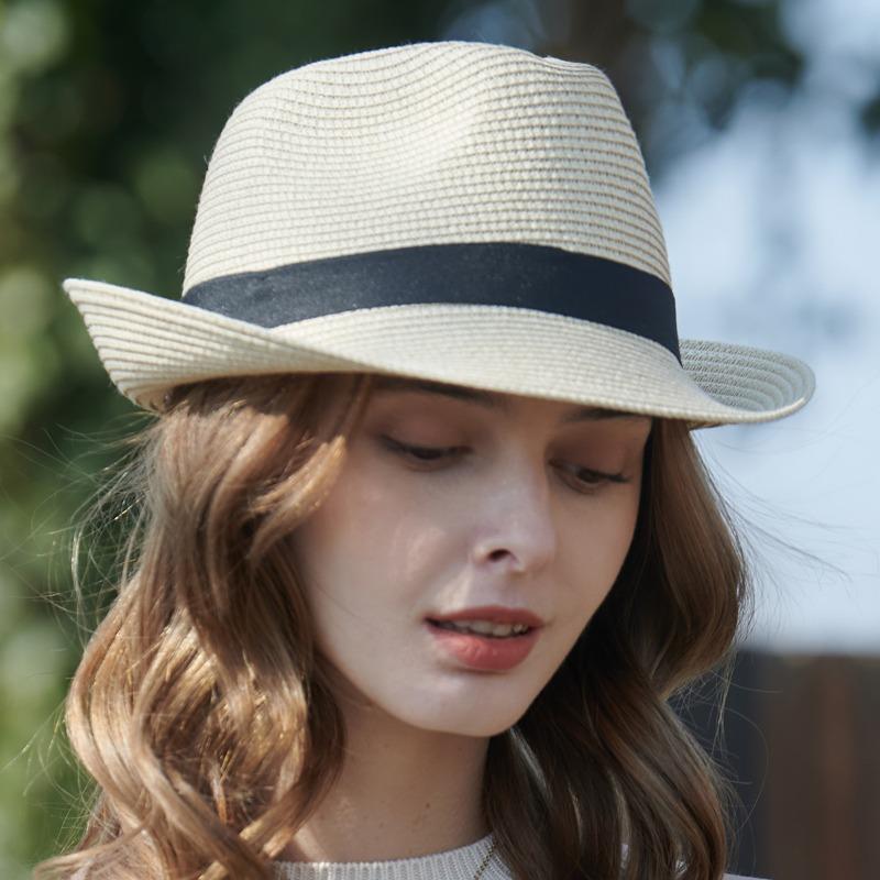 New Top Hat Women, Simple Summer Foldable Sun Hat, Seaside Play Cone Beach Hat