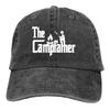 Pure Color Dad Hats The Campfather Women's Hat Sun Visor Baseball Caps Camper Camping Peaked Cap