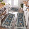 Nordic Persian Non-Slip Kitchen Mat Set - Dirt-Resistant 3-Piece for Entryway & Porch