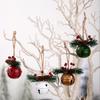 1/4Pcs Christmas Bells Easy Installation Lanyard Design Pine Cone Shape Xmas Bells Doors Windows Tree Decor