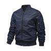Military Jackets for Men, Monochromatic Bomber Jacket, Outerwear, Aviator Baseball Jackets, Outdoor Clothing, Spring and Autumn