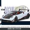 1/24 Pagani Huayra BC Alloy Car Model Diecast Toy Vehicle Sound Light