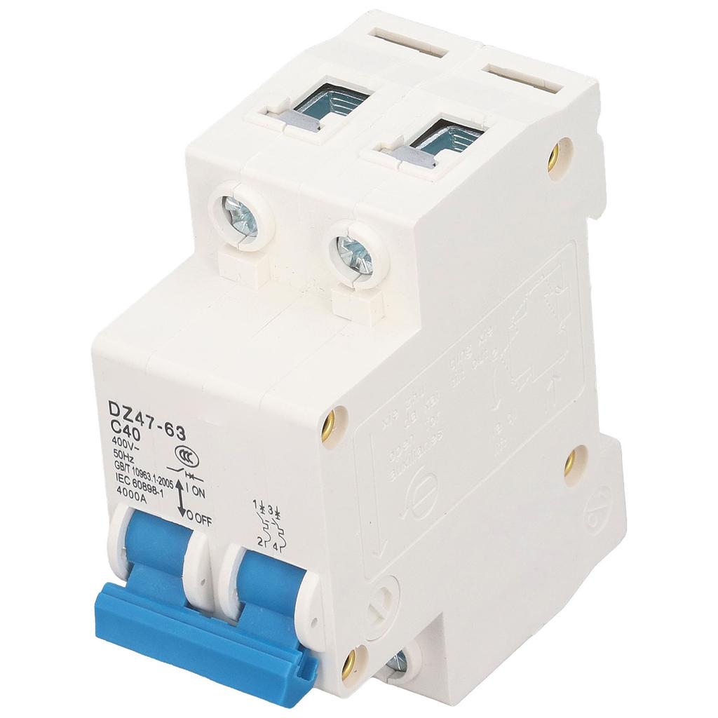 2P Miniature Circuit Breaker Multiple Protection Functions High Safety 40A 220V Circuit Leakage