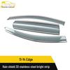 3D Stainless Steel Rain Guards & Sun Visor Trim for 11-14 Models