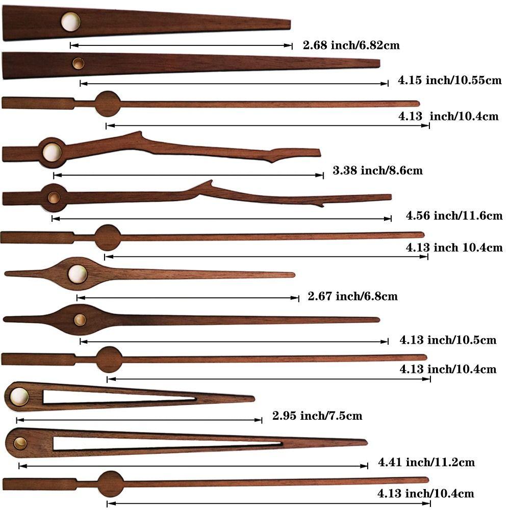 Wood Pointer Clock Mechanism Scanning Clock Hands Kit Silent Wall Clock Parts