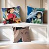 A-Away S-Spirited Cushion Cover Anime Film Soft Comfortable Pillow Case for Sofa Living Room Home Office Decor Protective Covers