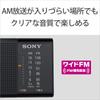 Sony Handy Portable Radio FM Compatible Horizontal Type Black B ICF-P36 FM/AM/Wide ICF-P36