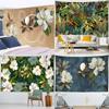 Office Living Room Tapestry Flower Green Plant Hanging Cloth Home Wall Decoration Tapestry