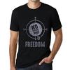Men’s Vintage Tee Shirt Graphic T Shirt No Wrong Way Freedom Deep Black