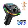 3 Port 3.1A Car MP3 FM Transmitter Bluetooth Car Kit Modulator Music Player TF Card USB Disk Audio AUX Receiver Dual USB TYPE-C Fast Charger