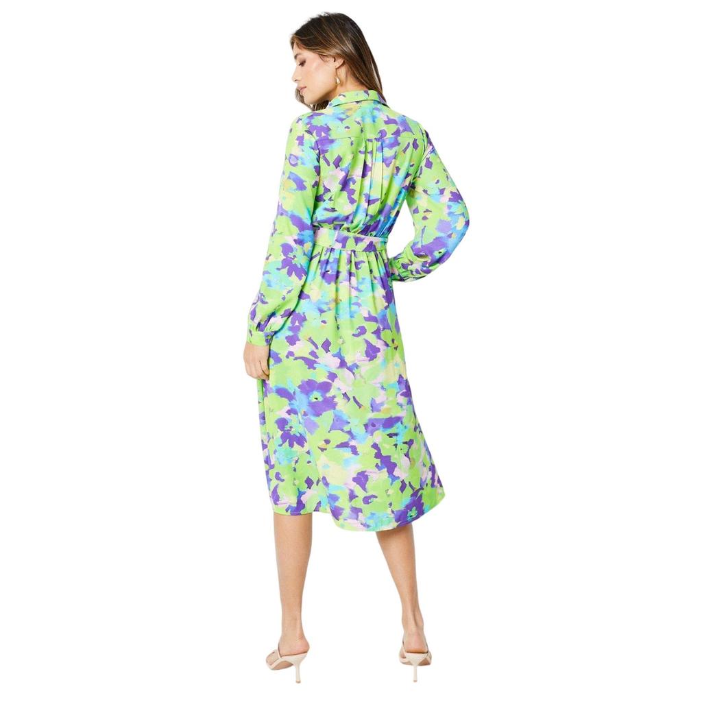 Principles Womens/Ladies Abstract Floral Belt Shirt Dress