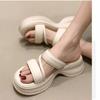 Summer New Hot Sale Women's Slippers Round Toe Platform Open Toe Outdoor Casual Flat Heel Fashion Concise Sandals