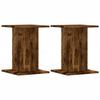 Speaker Stands 2 Pcs Smoked Oak Engineered Wood