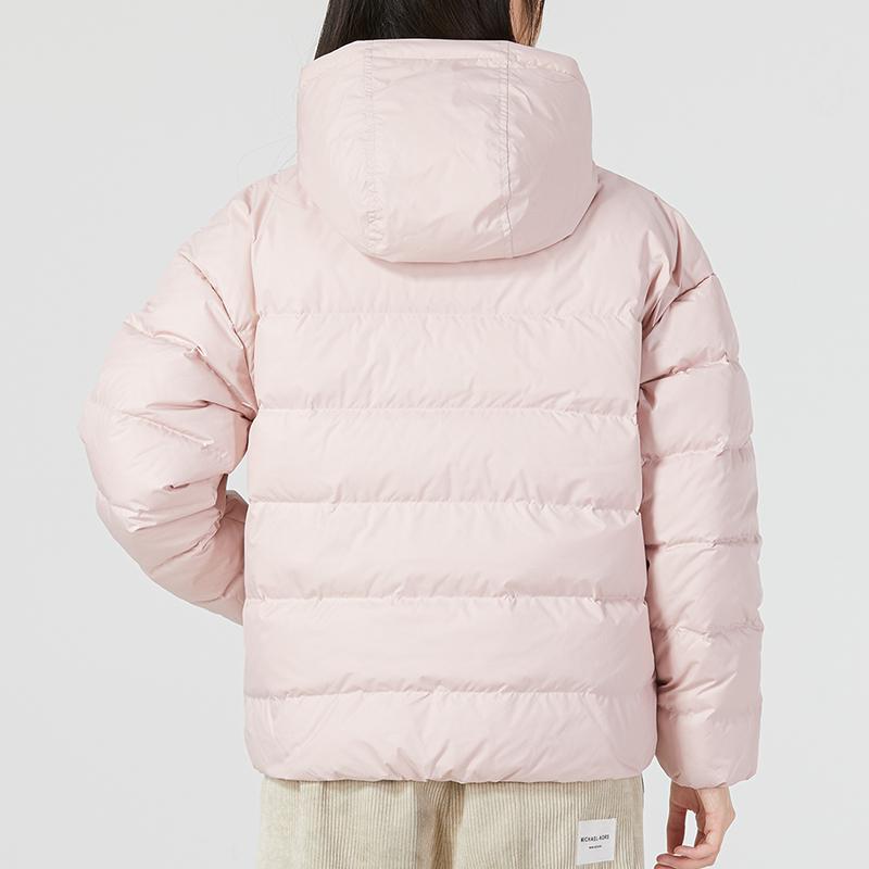 Nike Сплошной цвет с капюшоном и карманом на молнии, пуховик, женские куртки, розовый DQ5904-601