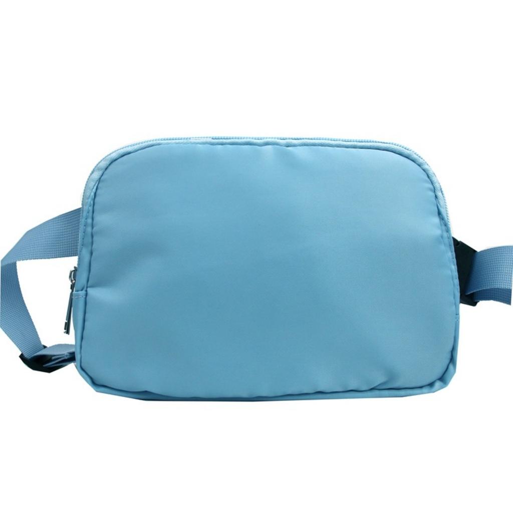 Bidirectional Zipper Waist Bag Nylon Multifunctional Women's Waist Belt Bag, Storage Bag, Adjustable Shoulder Strap Crossbody Bag, Small Bag