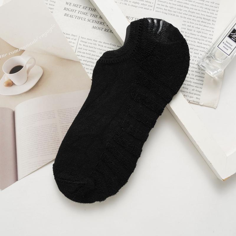 Men's Short Cotton Socks High Quality Crew Ankle Casual Soft Low-Cut Non-Slip Breathable Summer Autumn Sock for Male