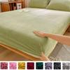 Hot Winter Warm Fitted Sheet Flannel Fleece Bed Sheet for Double Bed Queen/King Size All-inclusive Mattress Cover