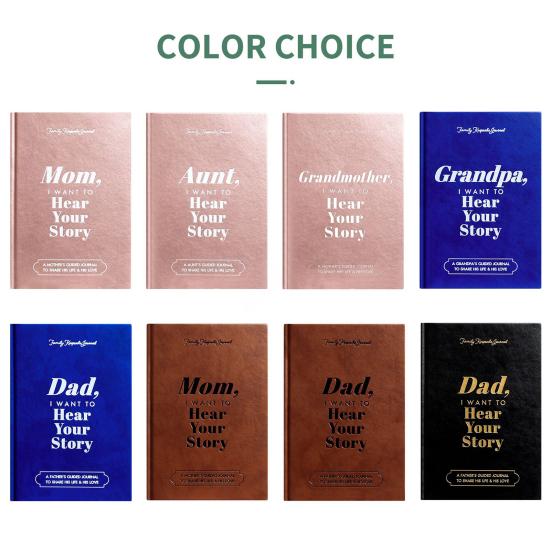 Dad I Want To Hear Your Story Journal Soft-Touch Faux Leather Notebook