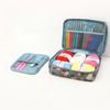 Portable Needlework Storage Bag Mesh Divider Pouch Yarn Knitting Tools Organizer Cases Storage DIY Apparel Travel Wash Bag
