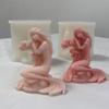 3D Mermaids Shape Candle Mold Unique Mermaids Aromatherapys Gypsum Ornament Plasters Fragrances Stone Epoxy Molds DIY
