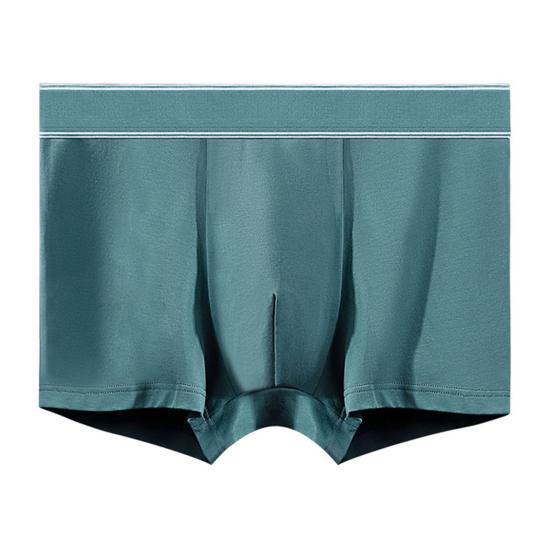 Men Boxer Underwear Mid-rise U-Convex Solid Color Seamless Shorts Briefs Breathable Sweat-Free Slim Fit Panties