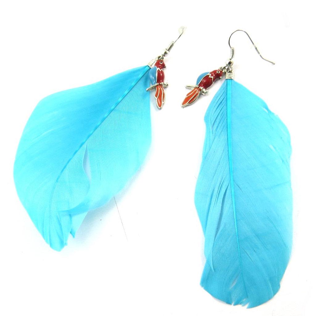 Les Trésors De Lily [N3574] - Designer Earrings 'Cheyennes' Turquoise Red