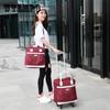 Trolley Travel Bag Large-capacity Waterproof Oxford Cloth Universal Wheel Short-distance Travel Luggage Bag with Password Lock