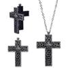 With Secret Compartment Cross Pendant Necklace Openable Charm Jewelry Chain Pendant Necklace