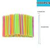 100-1000PCS Multicolor Kunststof Straws Pajitas Straw Wholesale Flexible Disposable Straw
