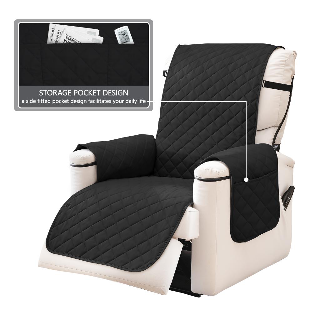 100% водонепроницаемый чехол для кресла-реклайнера, моющиеся чехлы для диванов для детей, домашних животных, собак, защитный чехол для мебели с эластичными ремнями