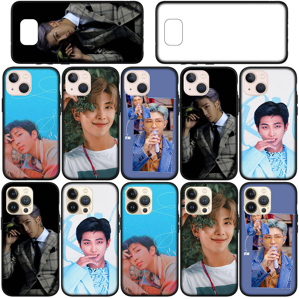 For Samsung Galaxy S24 S23 iPhone 16 15 14 Xiaomi Redmi Note 13 12 11 10 8 Plus 9 Pro Max X XR 14CPhone Case Nam Joon Kim RM Kpop OPPO Huawei Cover