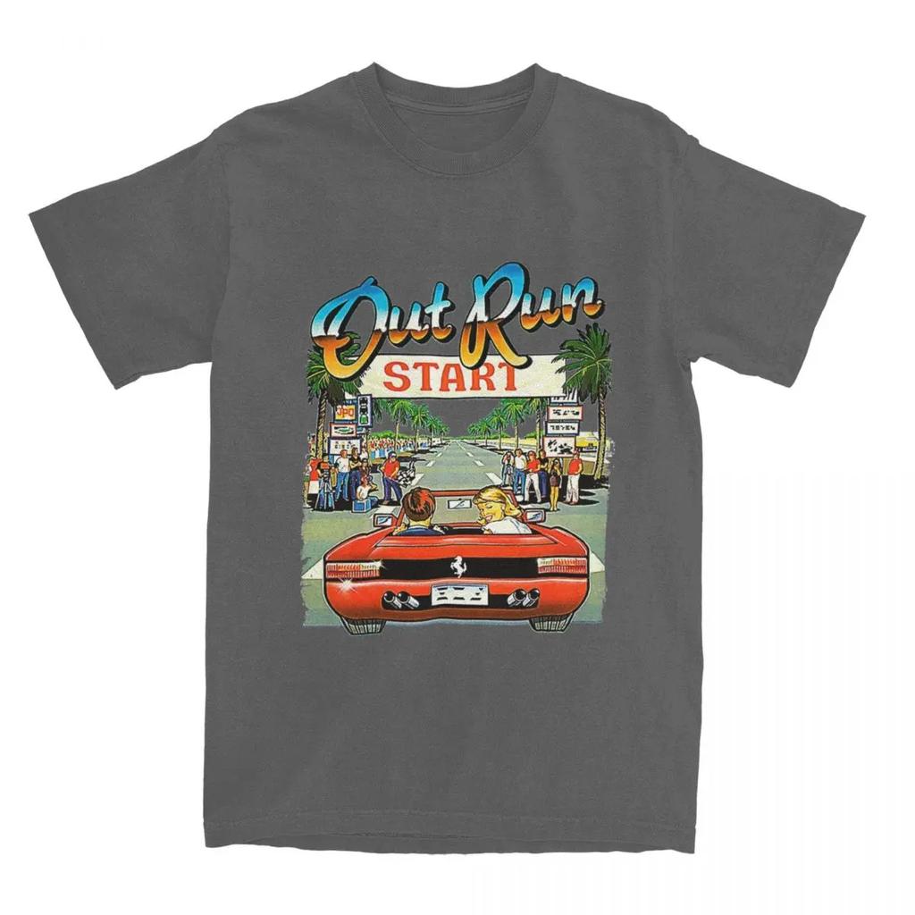 Men Women's Out Run Video Game Shirt Apparel Funny  80s Gaming T Shirt Top Tee Clothes New Arrival