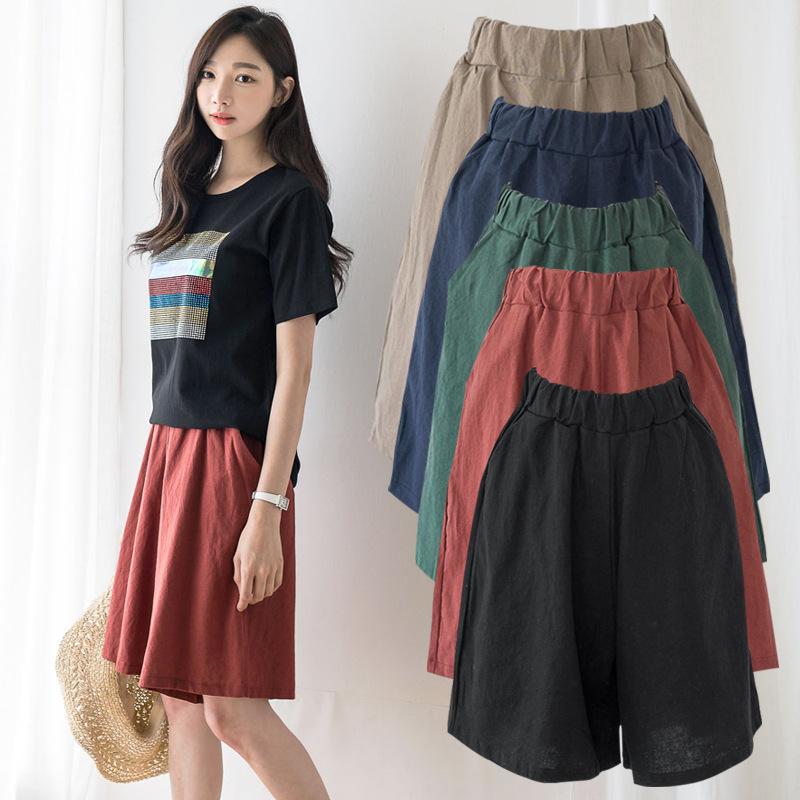 Women's Elastic Waist Shorts Solid Color Shorts With Pockets Loose Shorts Sweat Shorts Casual Summer Athletic Shorts Comfy Shorts